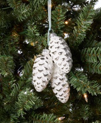 Nordic Wonderland Pinecone Cluster Ornament, Macy's Exclusive