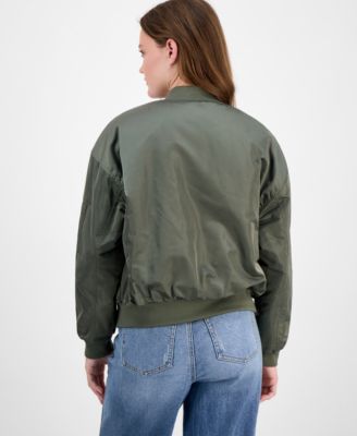 Juniors' Oversized Bomber Jacket