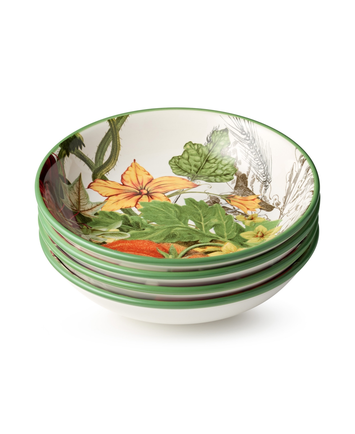 Harvest Fields Soup Bowls, Set of 4 - Miscellaneous