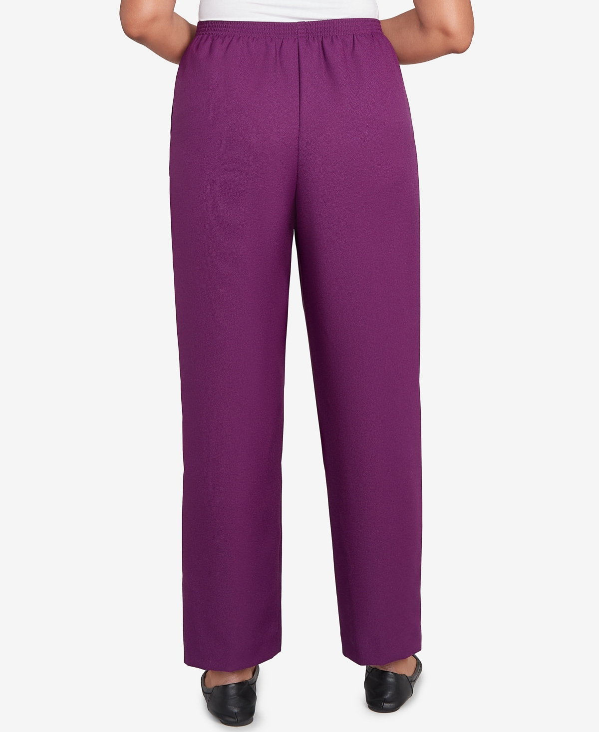 Alfred Dunner Women's Classic Poly Accord Medium Length Pants