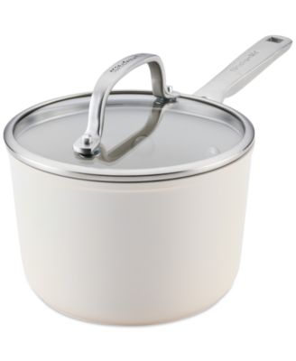 Hard-Anodized Ceramic Induction 2-Qt. Saucepan with Lid