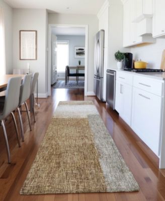 Boca Washable BO1 2'3''x7'6'' Runner Area Rug