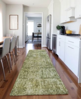 Boca Washable BO9 2'3''x7'6'' Runner Area Rug