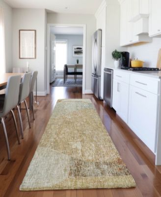 Boca Washable BO11 2'3''x7'6'' Runner Area Rug