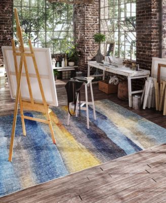 Boca Washable BO4 2'6''x3'10'' Area Rug