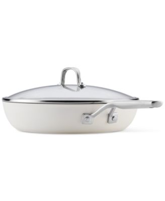 Hard-Anodized Ceramic Induction 12.5" Skillet with Lid