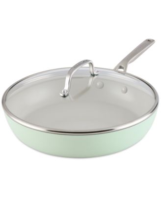 Hard-Anodized Ceramic Induction 12.5" Skillet with Lid