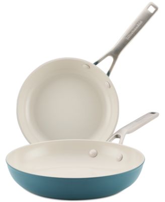 KitchenAid - Hard-Anodized Ceramic Induction 2-Pc. Skillet Set