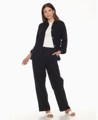 Women's Long Sleeve Button Down Cotton Gauze Set