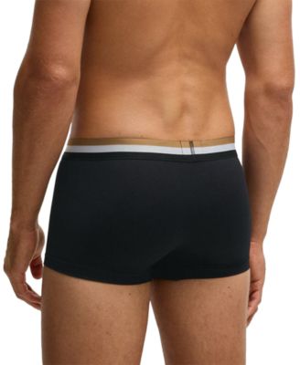 Men's Motion 3-Pk. Stripe Logo Waistband Trunks
