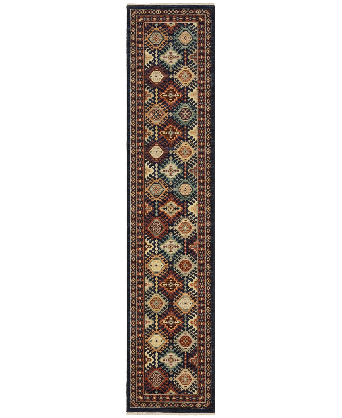 Oriental Weavers Lilihan 003b6 2'6"x12' Runner Area Rug In Multi