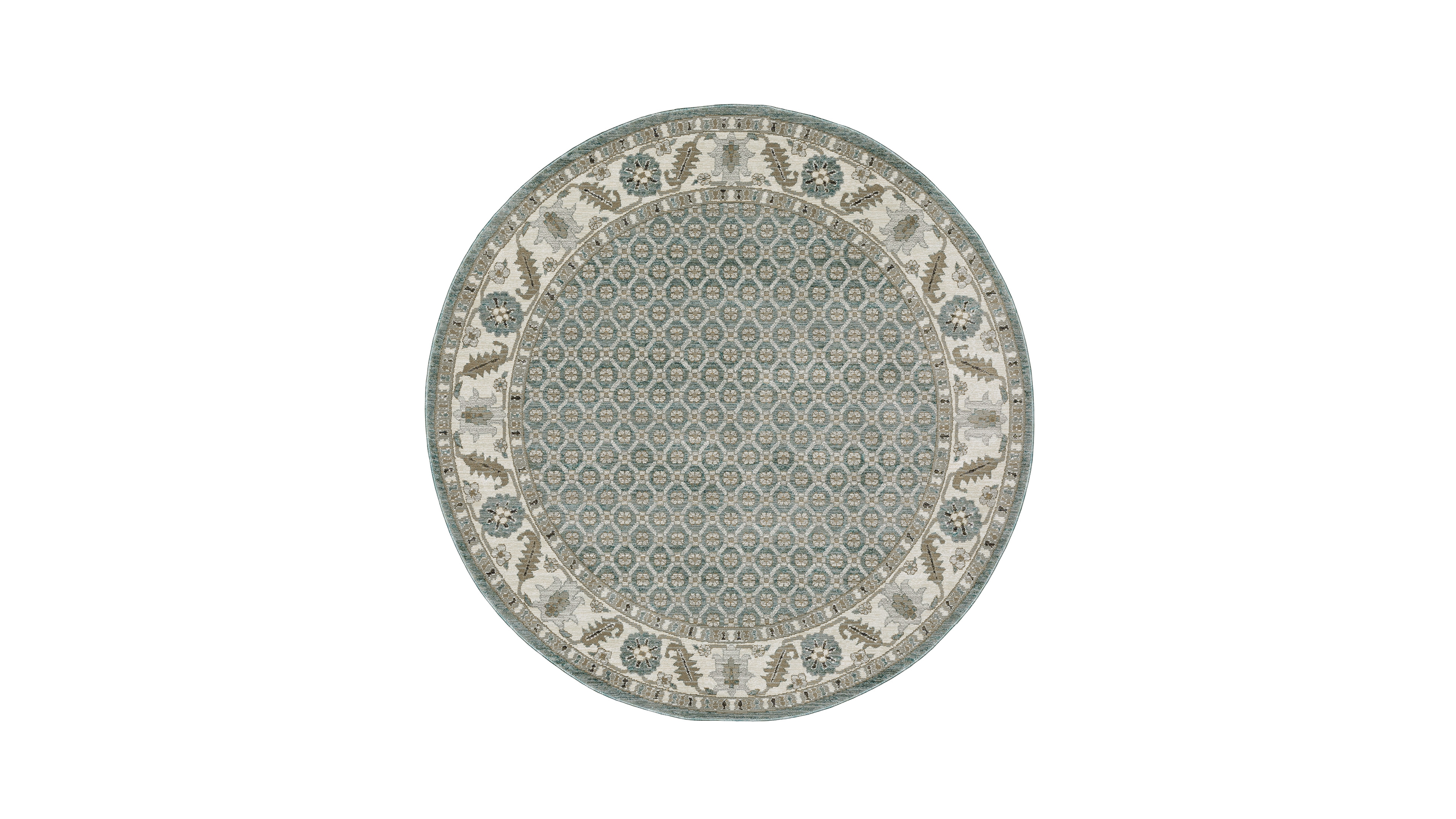Oriental Weavers Andorra 2429A 7'10"x7'10" Round Area Rug
