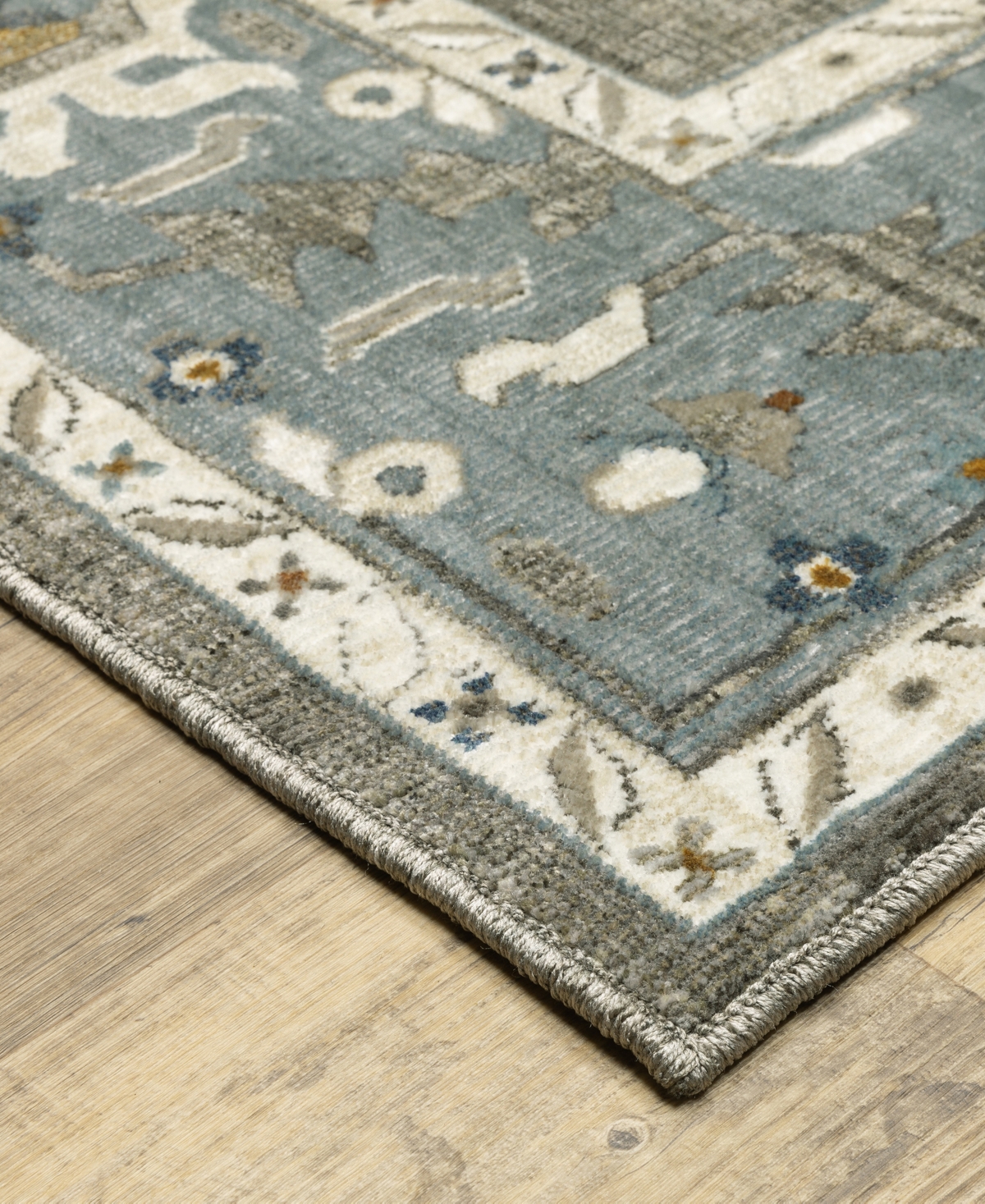 Oriental Weavers Ellington Ell09 2'3"x7'6" Runner Area Rug In Gray
