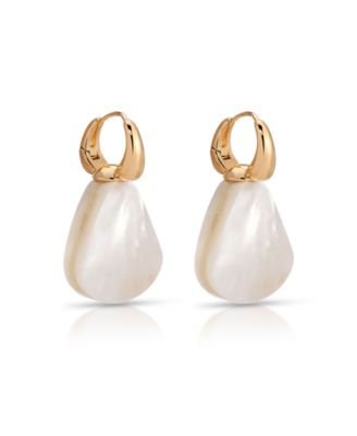 Sun-Kissed Mother of Pearl Drop Earrings