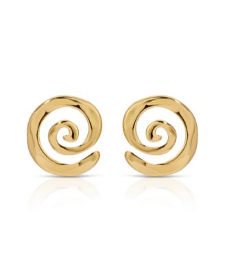 Aura Swirl Stud Earrings