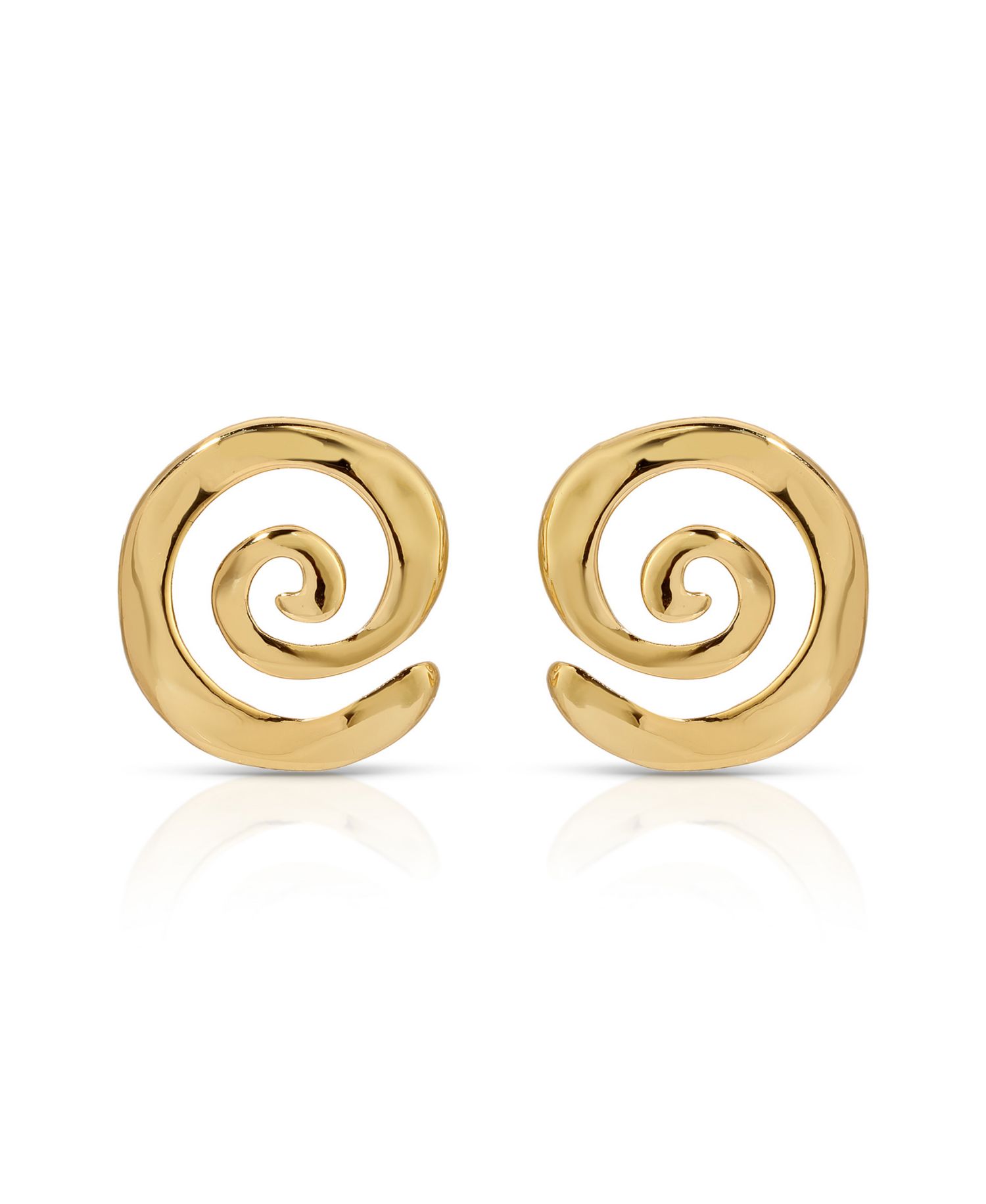 Aura Swirl Stud Earrings