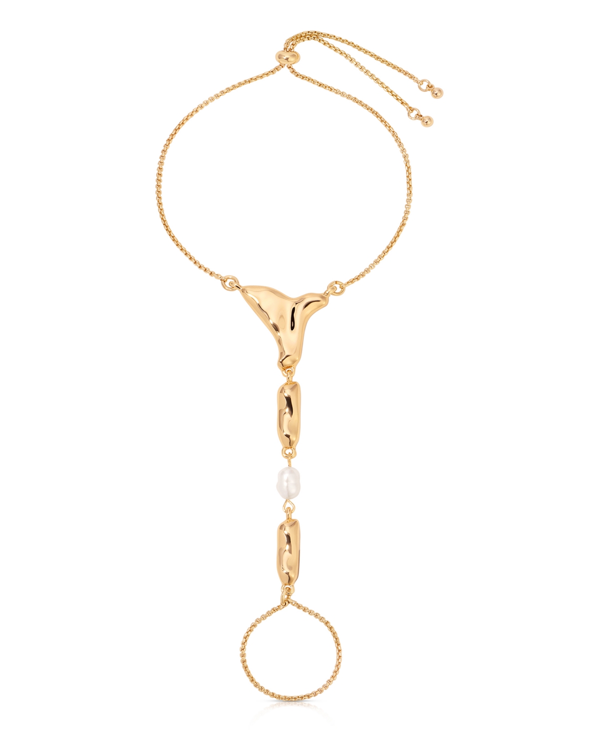 Liquid Metal Hand Chain - Silver