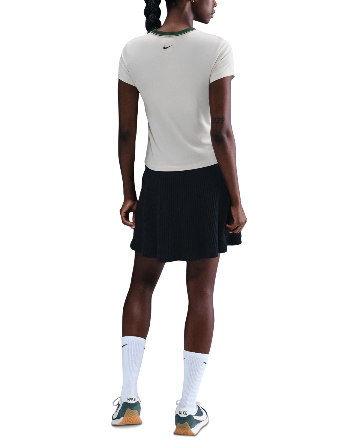 Nike Sportswear Women's Chill Knit Slim Cropped T-shirt In White