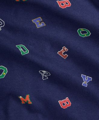 Baby Boys Alphabet-Print Coveralls