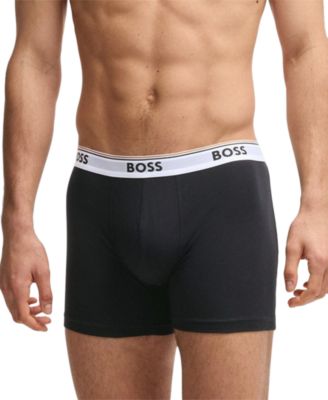 Men's Power 3-Pk. Tipped Logo Waistband Boxer Briefs