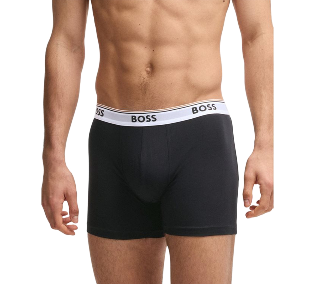Hugo Boss Boss By  Men's Power 3-pk. Tipped Logo Waistband Boxer Briefs In Multi