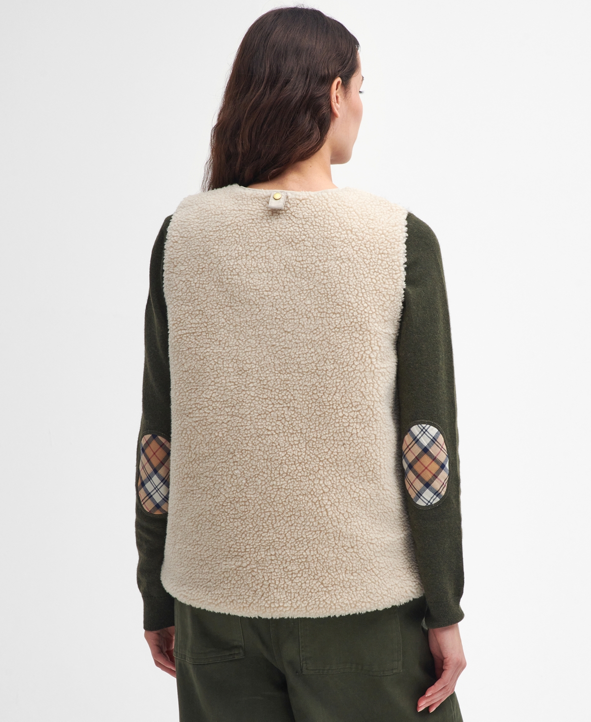 Barbour Women's Dulsie Faux-fur Vest Liner In Neutral