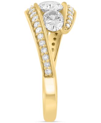 EFFY&reg; Lab Grown Diamond Ring (1-3/8 ct. t.w.) in 14k Yellow Gold