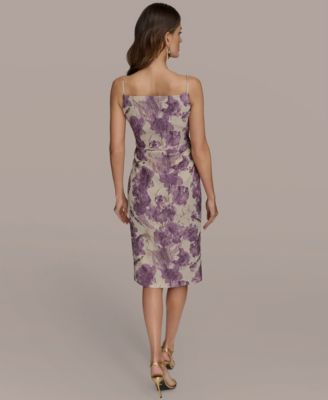 Petite Jacquard Sleeveless Sheath Dress