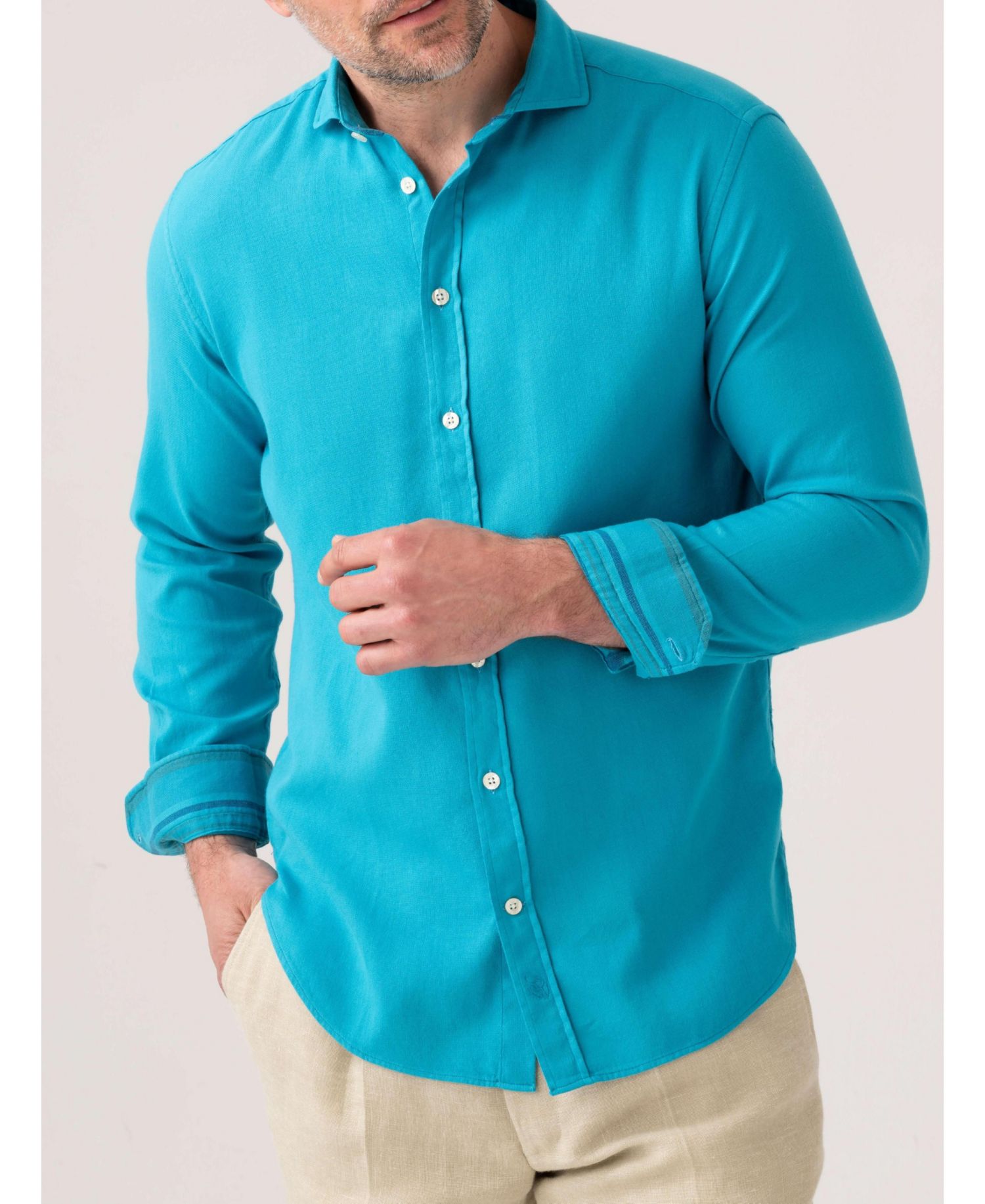 Men's Kabisa Kikoy Cotton Long Sleeve Shirt