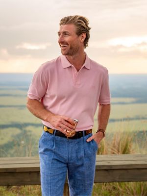 Men's Short Sleeve Pique Cotton Polo