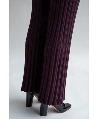 Women's Marcelle Pleated Knit Trousers