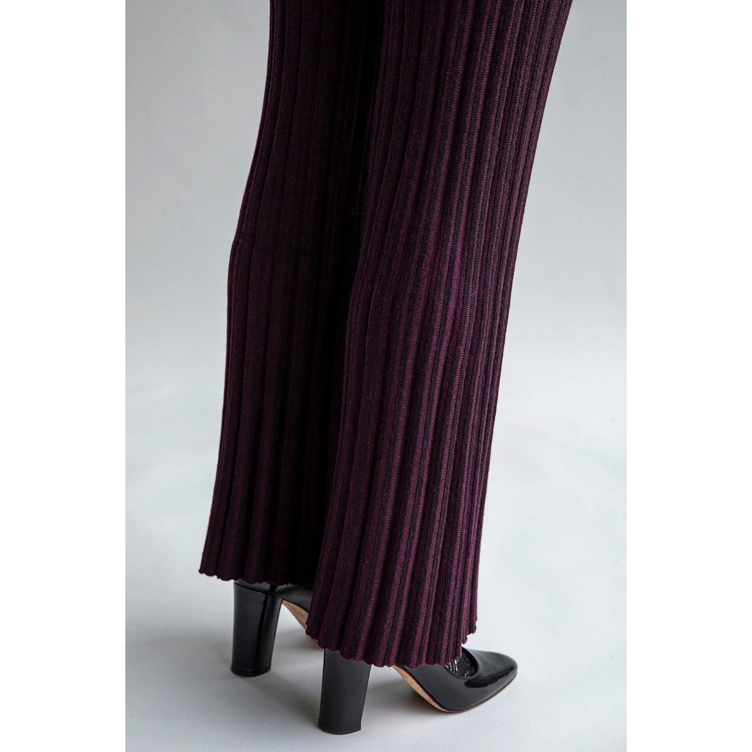 Women's Marcelle Pleated Knit Trousers