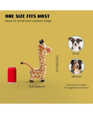 Twistable Giraffe Stuffedless Dog Toy for Small Medium Breed, Christmas gift,Plush Chew Toy with Crinkle Paper and Soft Fabric