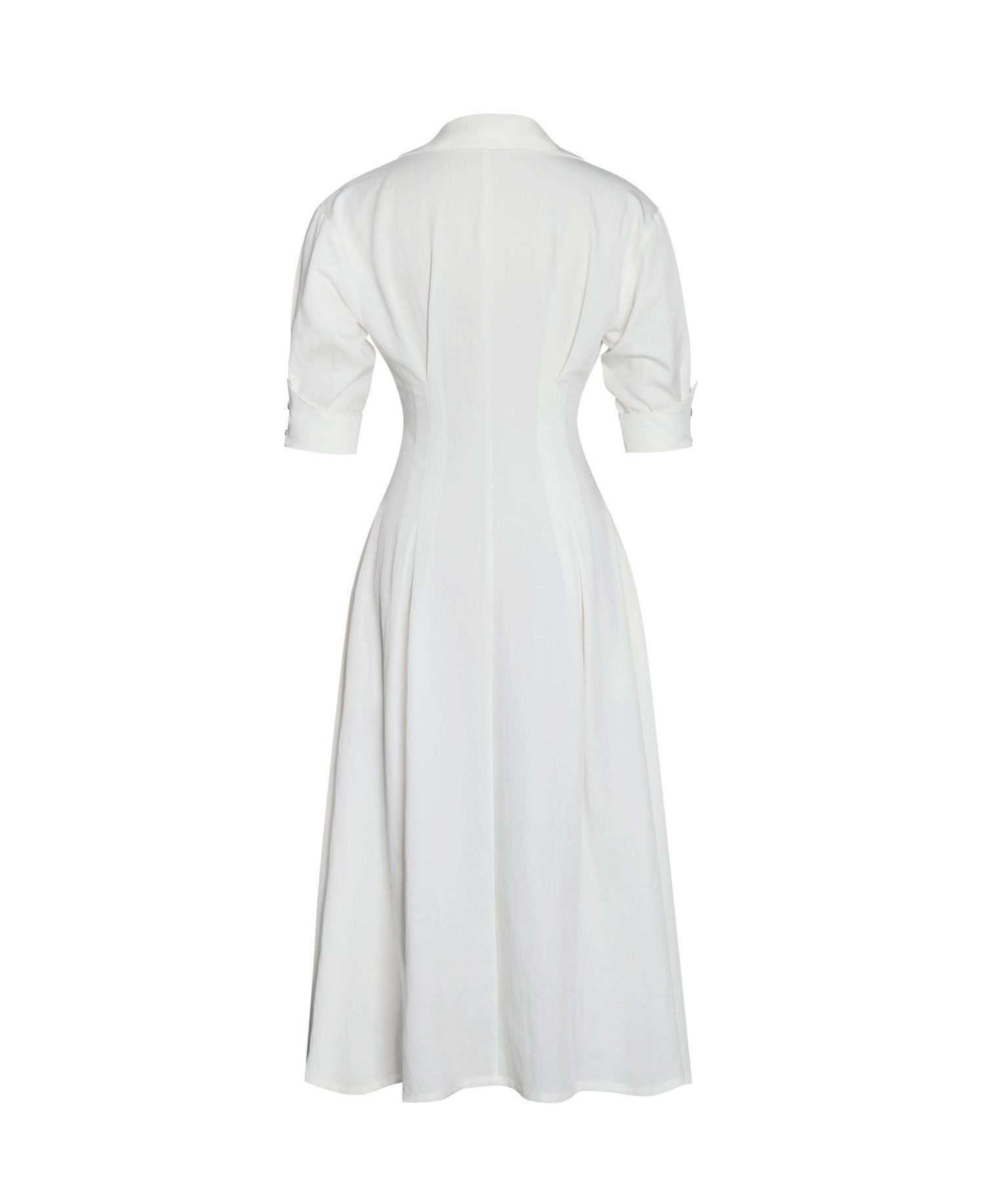 Women's Palina Lyocell Pleated Midi Preppy Shirt Dress