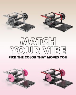 800LBS Plate-Loaded Hip Thrust Machine - Heavy Duty Glute Builder with Adjustable Footboard & Weight Storage