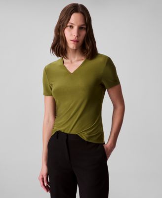 Calvin Klein - Women's Short Sleeve V-Neck T-Shirt