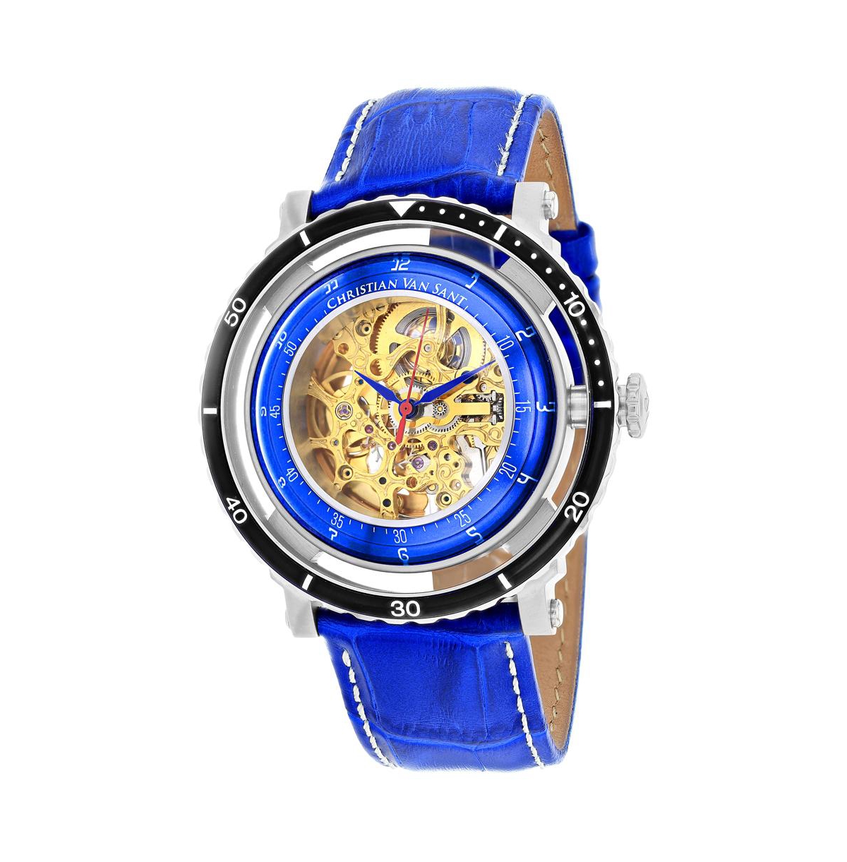 Men's Dome Gold Dial Watch - CV0741 - Blue