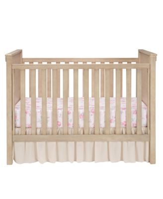 Coquette Floral Pink Bows Aesthetic 3-Piece Baby Crib Bedding Set