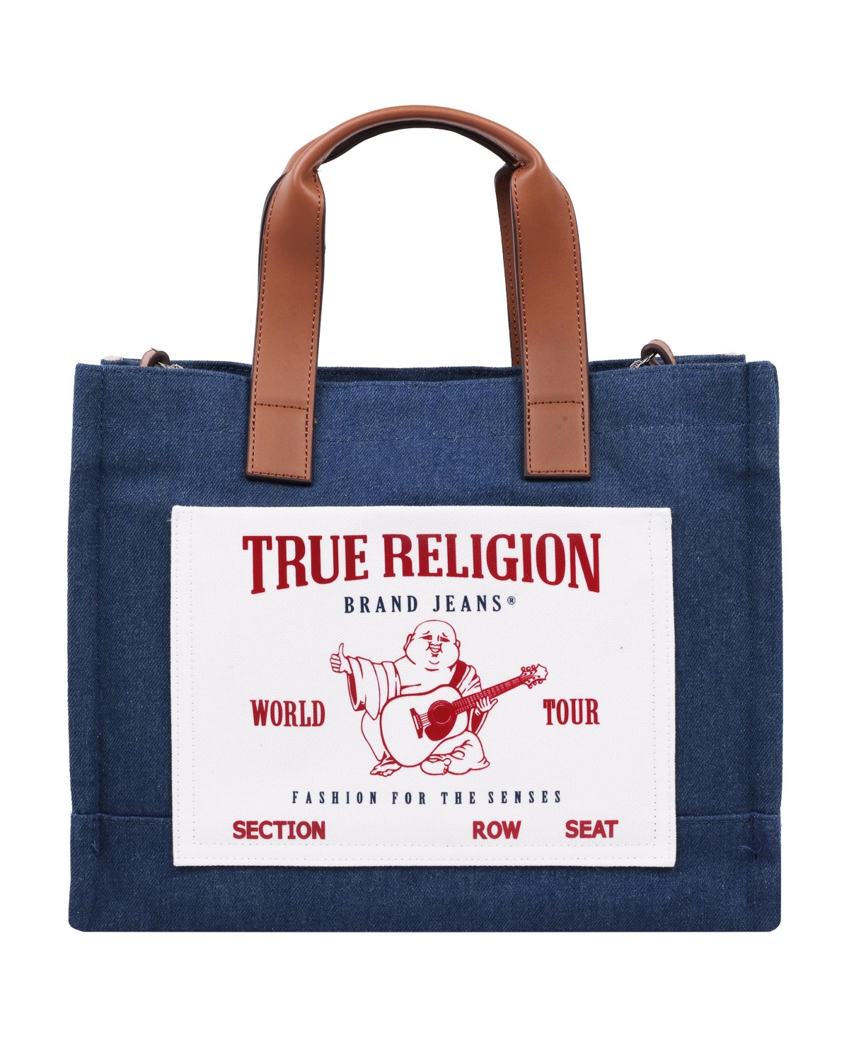 Medium Buddha Pocket Tote - Medium blue