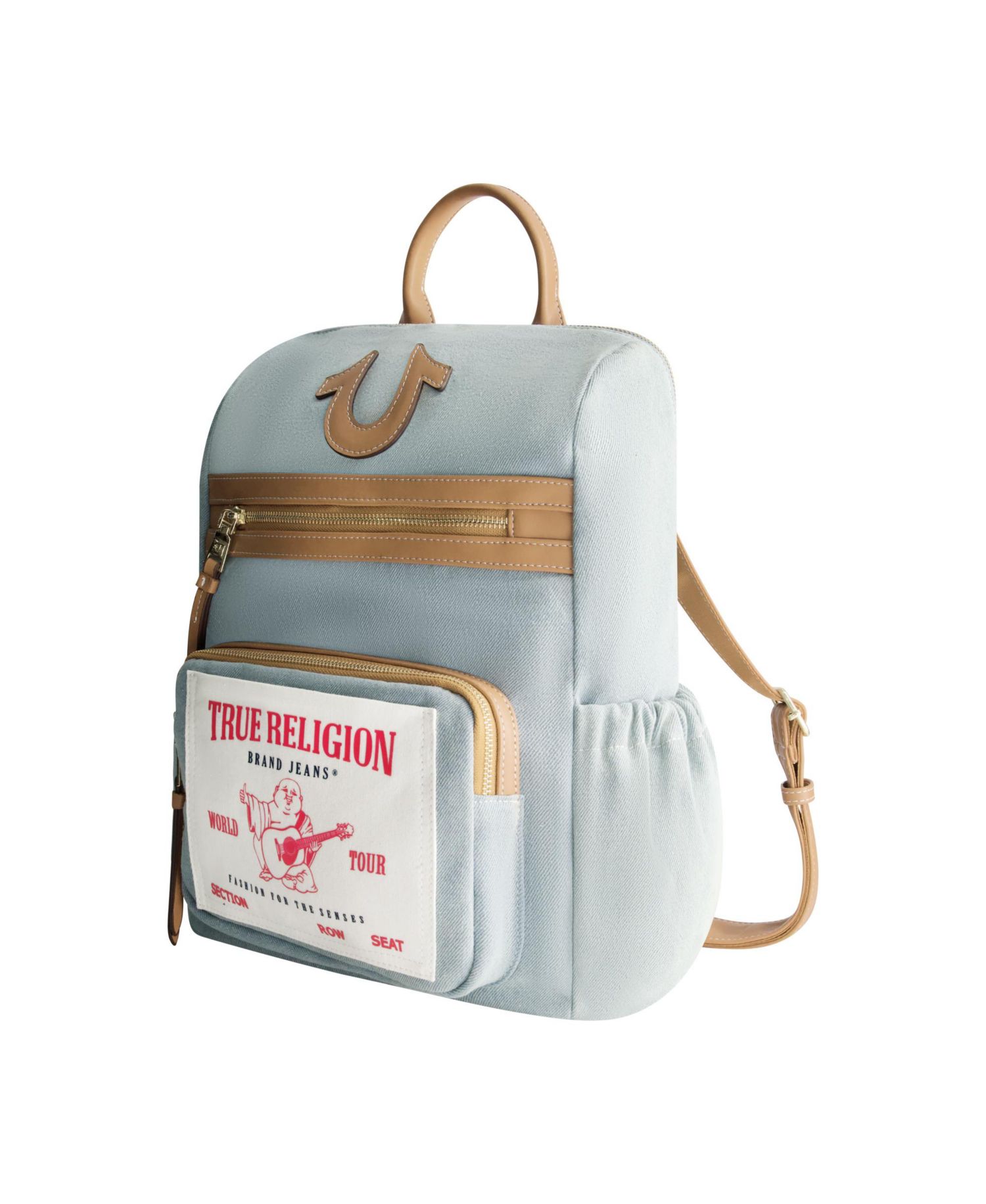 Buddha Pocket Denim Backpack