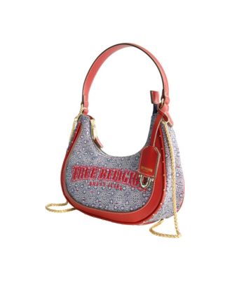 Striped Denim Small Hobo