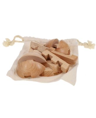 Solid Wood 3D Sphere Puzzle