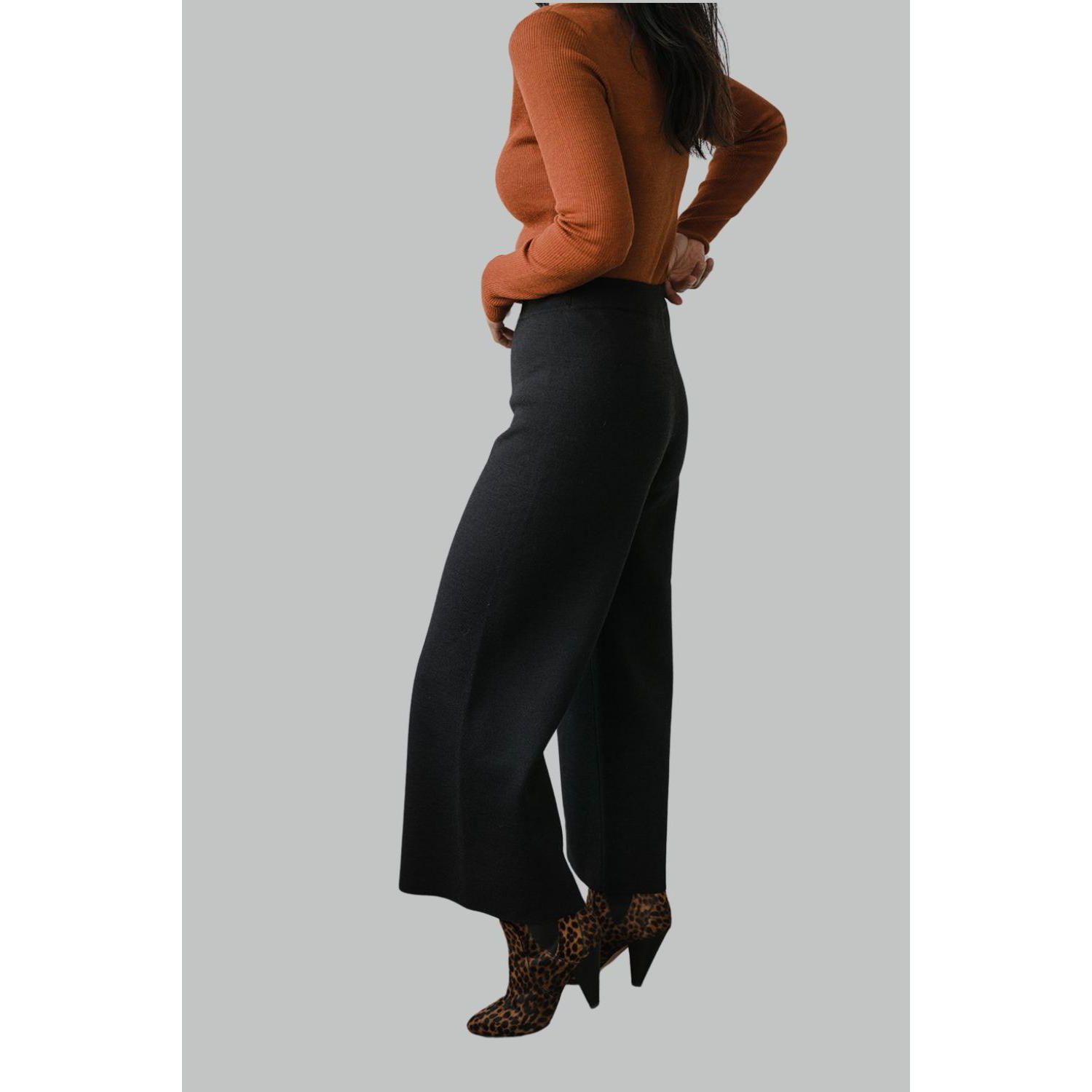 Women's Zoe Checkered Knit Trousers