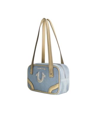 Small Denim Bowling Satchel