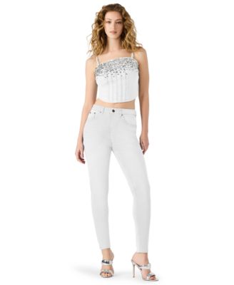Women's Eras Embellished Cotton Denim Crop Top