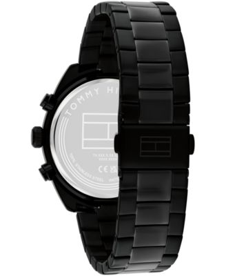 Men's Chronograph Black IP Stainless Steel Bracelet Watch, 40mm