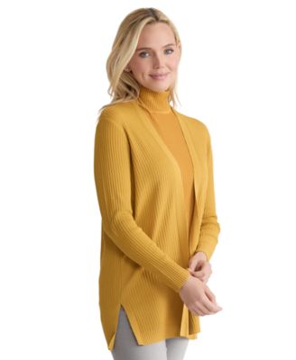 Women's Sutton Ribbed Long-Sleeve Cardigan Sweater