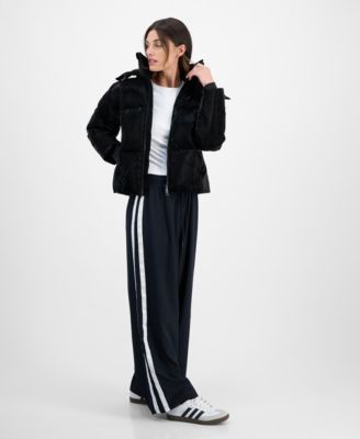 Women's Cropped Hooded Puffer Coat