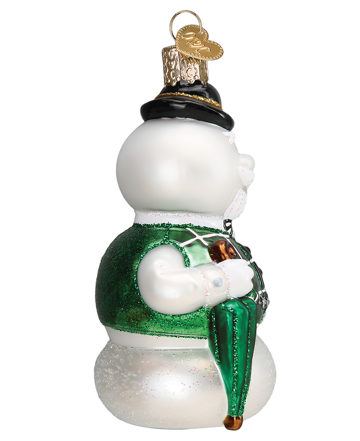 Old World Christmas 4.25" Rudolph The Red-nosed Reindeer Sam The Snowman Ornament In Green