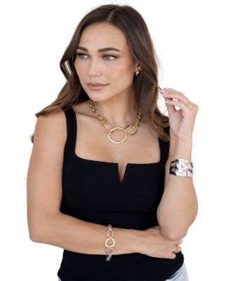 Melted Abstract Cuff Bracelet